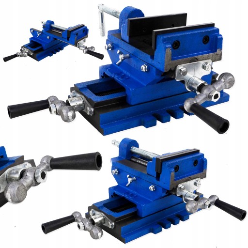 Поперечные тиски двухосный 100 мм токарный станок