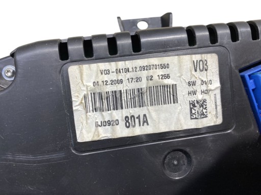 dials dials SEAT IBIZA IV 1.6 TDI 6J0920801A