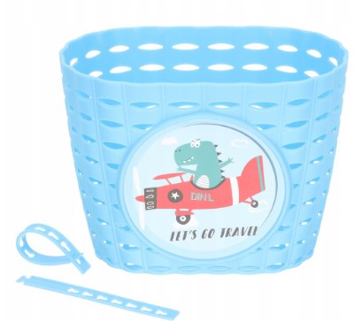 ДИТЯЧИЙ ВЕЛОСИПЕД КОШИК, МОТИВ ДИНОЗАВРА