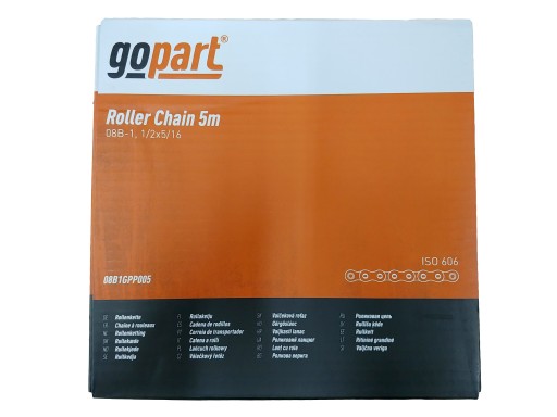 50A1GPP005 - Роликовая цепь GOPART 10A-1 A50 5M + звено