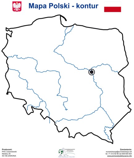 Magnetická tabuľová podložka MAPA POĽSKÝ OBRYS