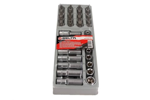 НАБІР ТОРЦЕВИХ ГОЛОВОК TORX, SPLINE 1/2 32 CZ, МОДУЛЬ 1/3 S