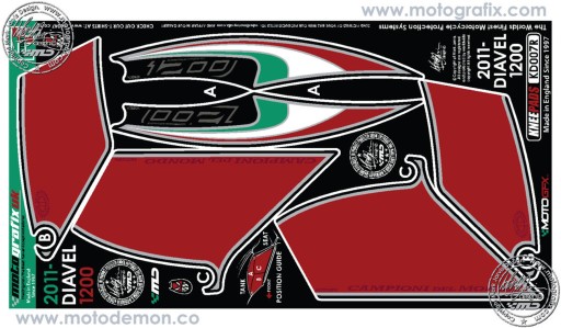 БОКОВАЯ ОБЛИЦОВКА БАКА DUCATI DIAVEL 1200 2011