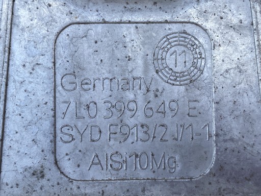VW TOUAREG 7P AUDI Q7 4L Consolle Scatola cambio montaggio staffa zampa supporto ingranaggi 7L0399649E