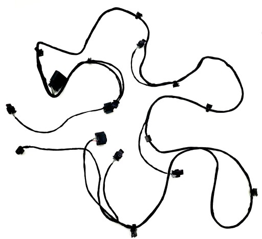 6x 15-19 - Жгут проводов PDC переднего бампера AUDI Q7 4M 6xPDC + радар