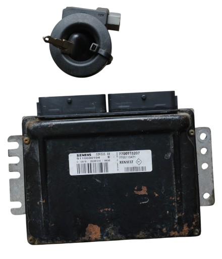 Ключ контроллера двигателя компьютера renault clio ii 7700115207