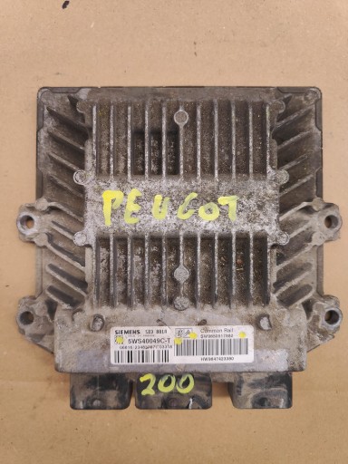 Контролер комп'ютера двигуна peugeot 5ws40049c-t