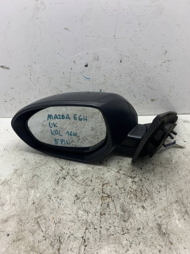 mirror exterior left 5 PIN MAZDA 6 GH (2007-2010) colour 16W UK