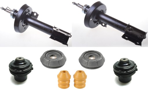 AMOO001, AMOO001 - Комплект амортизаторов и передних опор opel astra g