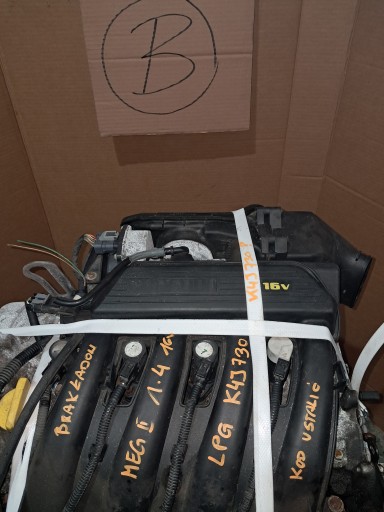 engine 1.4 16V K4J730 complete MEGANE II PEWNY DO MONTAZU FILM Z PRACY