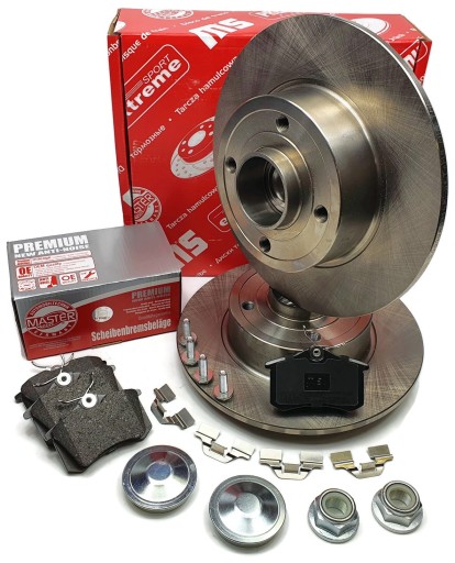 2401100325B-PCS-MS - Диски колодки підшипник задній RENAULT Megane II 270mm