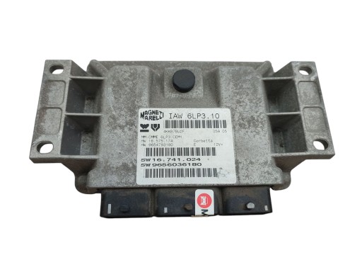 Компьютерный контроллер двигателя peugeot 407 2.2 16v 9656036180 iaw 6lp3.10