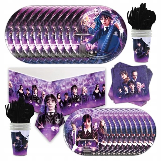 Тарілки Yokw Wednesday 23 см 162 шт.