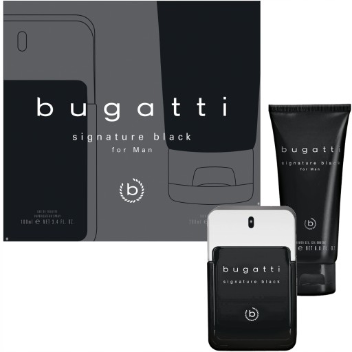 Zestaw Bugatti Signature Black 100ml EDT + 200ml shower gel 14862584494