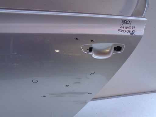 door left rear. VW GOLF VI 6 5K 5K0 08-12 HB NR 38302