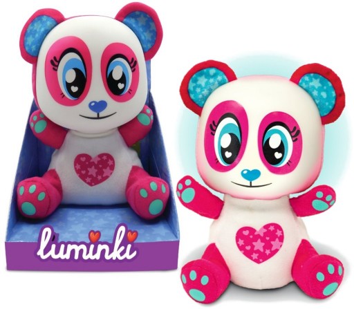 ПЛЮШЕВА ІГРАШКА LUMINKI, що світиться, ПАНДА БЕЛЛА, РОЖЕВИЙ 1984 р