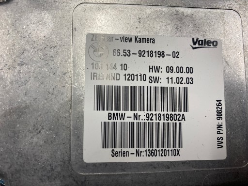 Модуль камери bmw f10 f01 f07 9218198