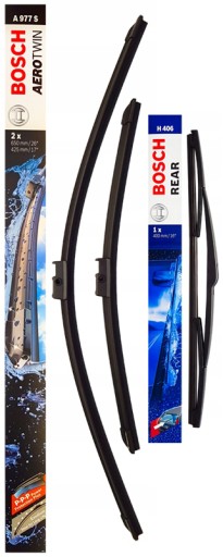 3397118977 3397011134 - Bosch стеклоочиститель передний задний PEUGEOT 207 A977S + H406