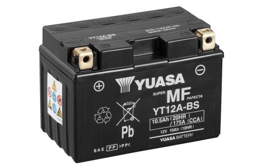 Батарея мотоцикла Yuasa YT12A-BS 10.5 Ah 175A