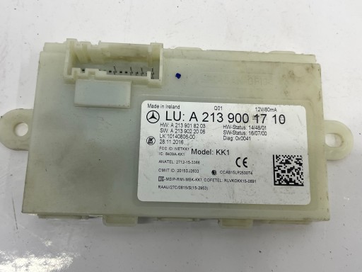 Mercedes-Benz W213 modul / Vezerlő egység KEYLESS A2139001710