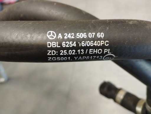 Mercedes-Benz B W246 W242 prijenos vode A2425060760