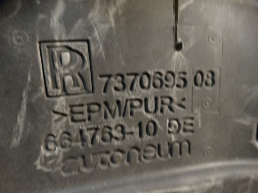 cover soundproofing boot ROLLS ROYCE DAWN 1