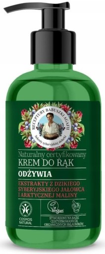 Prírodný výživný krém na ruky 300ml zjemňuje a vyživuje pokožku Babička