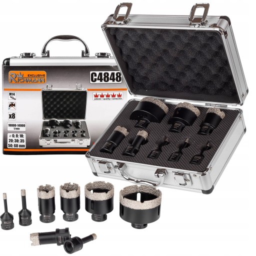 НАБІР ДІЛЬЦЕВИХ ПИЛ RICHMANN LACE ДЛЯ ГОНЧАРНИКИ М14 8 ЕЛЕМЕНТІВ