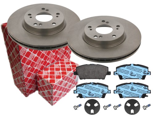 ДИСКИ + КОЛОДКИ FEBI ПЕРЕДНЯ HONDA CIVIC VIII