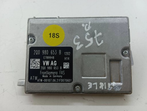 Передня камера volkswagen oe 2q0980653b
