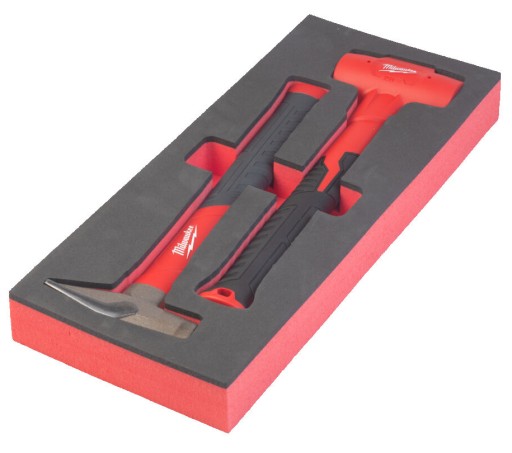 ВСТАВКА ПІНОПОЛИНА MILWAUKEE З МОЛОТКОМ ЛОКВІЧА ТА БЕЗОТКАТНОГО МОЛОТКА