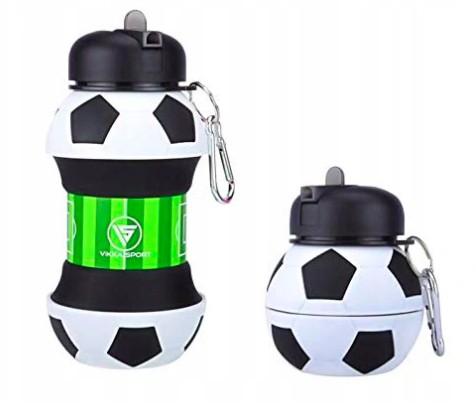 Пляшка для води Mr. and Mrs. Gadget Soccer 550 мл біла