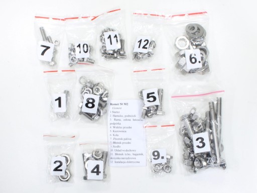 ROY14239 - Гвинти ROMET 50 м2 для всього двигуна Нержавіюча сталь TI