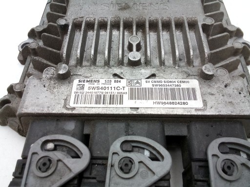 Citroen C2 1.4 HDI Computer Bedienteil DES MOTORS 9653447380 + wtyczki