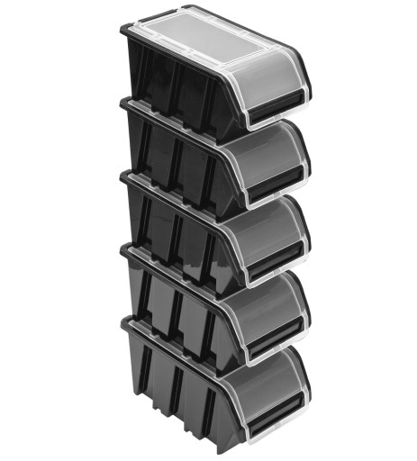 5x туалетный лоток с крышкой NPKL10 черный