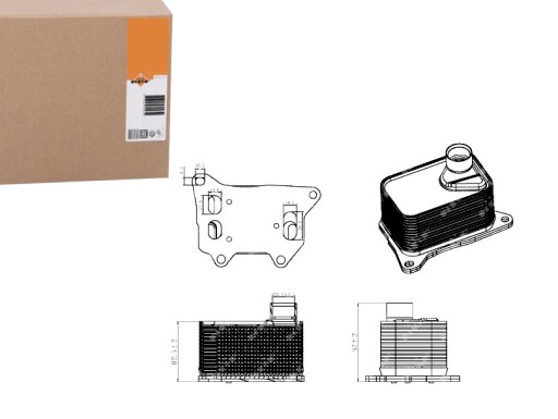 31330 - МАСЛООХОЛОДЖУВАЧ VW GOLF 2.0 17- NRF