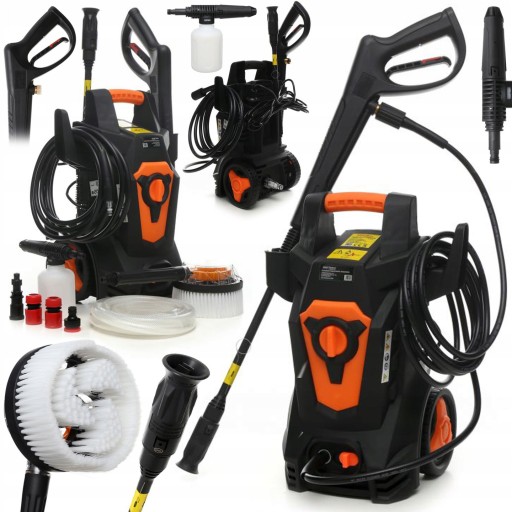 Мойка высокого давления 2000 Вт 200 бар щетка для пены