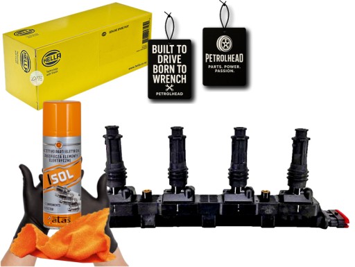 HEL5DA 358 - Катушка зажигания opel 1.2 16v hella #petrolhead pro+ kit4