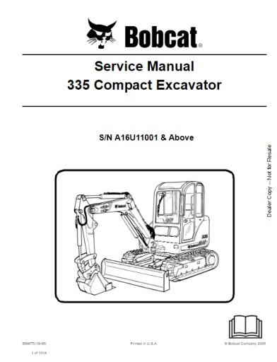 6904775 (10-09) - BobCat Service Repair Manual 335