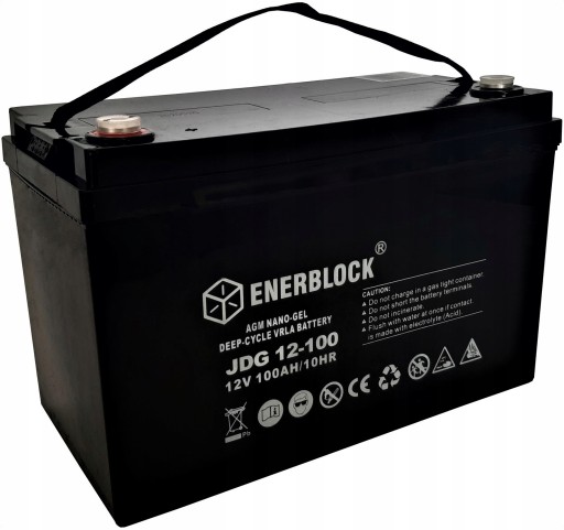 Аккумуляторная батарея AGM ENERBLOCK 12V 80 Ah jdg12-80