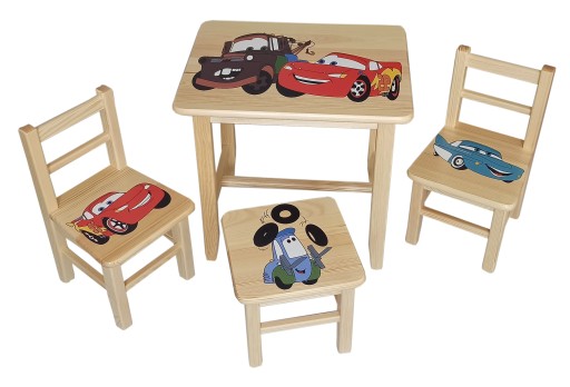 СТІЛ + СТІЛЬЦІ ДЕРЕВ'ЯНИЙ КОМПЛЕКТ МЕБЛІВ