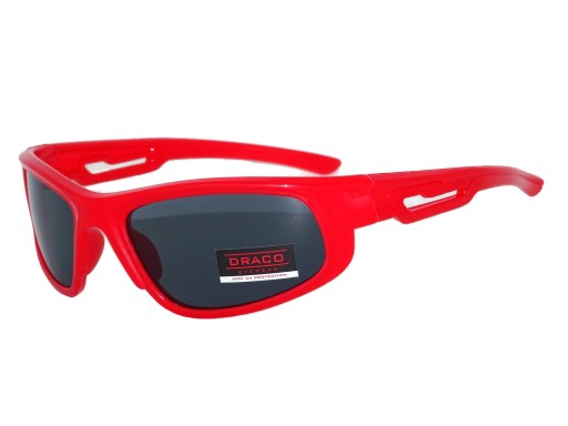 ОКУЛРИ ДИТЯЧІ ДЛЯ ДІВЧАТОК І ХЛОПЧИКІВ СПОРТИВНІ ЧЕРВОНІ UV