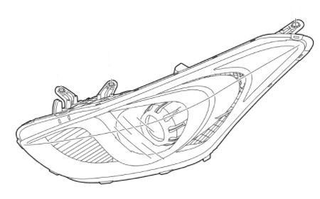 92102-A6060 - Hyundai i30 (2015-2017) Фара правая