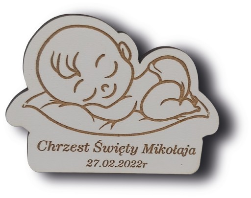 Святе Хрещення білий магніт дякував гостям