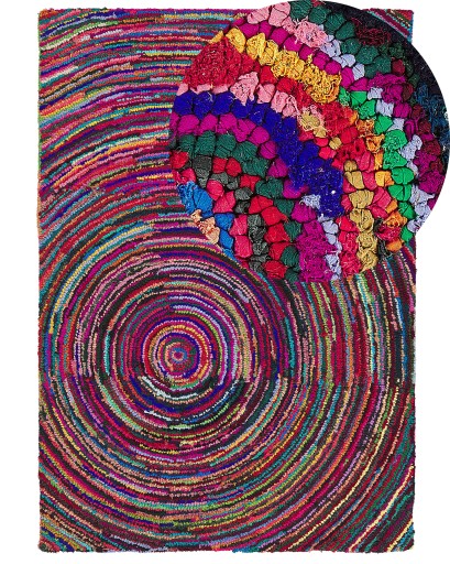 Dywan ręcznie pleciony 160x230cm kolorowy