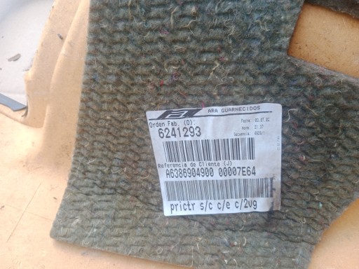 boot upholstery left MERCEDES VITO W638
