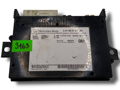 MERCEDES W247 control unit TELEMATIK A2479002216 $J