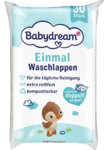 Одноразові мочалки Babydream 30 шт