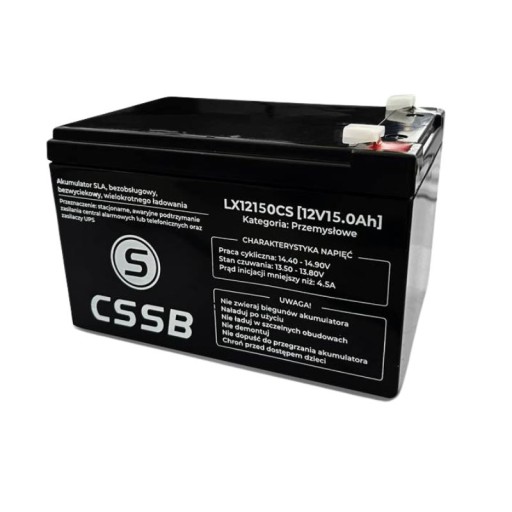 2 × батарея agm 12 в 15 ач cssb ups сигнализация видеонаблюдения для велосипеда и автомобиля