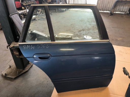 Tür rechts heck TOPASBLAU METALLIC (364) BMW E39 530D